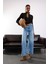 Açık Mavi Wide Leg Jean 1