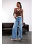 Açık Mavi Wide Leg Jean 4