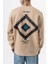 Erkek Memory Baskılı Bisiklet Yaka Oversize Sweatshirt Bej 4