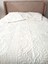 Bohem Dantelli Kapitoneli Ultrasonik Çift Kişilik Yatak Örtüsü Beyaz 5