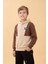 Erkek Çocuk Kapüşonlu Parçalı 3 Ip Sweatshirt Taş 1