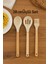 28 cm Ahşap Saplı Silikon Mutfak Gereçleri – 3’lü Set Kaşık Delikli Kepçe Fırça 2