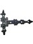 Antika Tarz Dekoratif Pirinç Yıldız Kuyruklu Menteşe - 85X110 Mm, Oksit 1