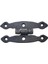 Antika Tarz Dekoratif Pirinç Dar Menteşe - 75X39 Mm, Oksit 1