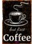 Vintage But First Coffee Kahve Köşesi Duvar Dekoru – Uv Baskılı Metal Tabela 1