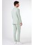 Yeşil Erkek Slim Fit Düz Mono Yaka Casual Ceket 9