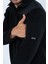 Bikatex Taktik Dik Yaka Erkek Siyah Polar Mont - 321 4