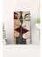Soyut Yüz Tasarımlı Mdf Dikdörtgen Duvar Saati 30X60 cm | Sessiz Mekanizma Uv Baskılı – USD118 1