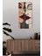 Soyut Yüz Tasarımlı Mdf Dikdörtgen Duvar Saati 30X60 cm | Sessiz Mekanizma Uv Baskılı – USD118 2