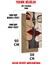 Soyut Yüz Tasarımlı Mdf Dikdörtgen Duvar Saati 30X60 cm | Sessiz Mekanizma Uv Baskılı – USD118 5