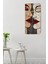 Soyut Yüz Tasarımlı Mdf Dikdörtgen Duvar Saati 30X60 cm | Sessiz Mekanizma Uv Baskılı – USD118 7