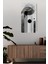 Mdf Dikdörtgen Saat – Modern Soyut Tasarım 30X60 Cm, Sessiz Mekanizmalı, Uv Baskılı – USD113 2