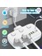 Akım Korumalı 2’li Ayrı Anahtarlı Priz, 2x Priz, 3x Usb, 1x Type-C, 2 mt Kablo, Hızlı Şarj 1