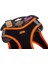 Doggie Havalı Dokuma Neon Küçük Irk Köpek Göğüs Tasması Large Turuncu 42-48 cm 4