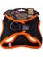 Doggie Havalı Dokuma Neon Küçük Irk Köpek Göğüs Tasması Medium Turuncu 38-44 cm 2