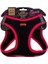 Doggie Havalı Dokuma Neon Küçük Irk Köpek Göğüs Tasması Large Pembe 42-48 cm 1