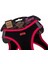 Doggie Havalı Dokuma Neon Küçük Irk Köpek Göğüs Tasması Large Pembe 42-48 cm 4