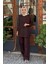 Pantolonlu Takım W-6932 Kahve 1