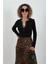 Siyah Gold Çıtçıtlı Uzun Kollu Bluz 1