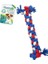 Euro Dog Dumbell Diş Ipi Köpek Oyuncağı Beyaz/kırmızı/mavi 14 cm 2