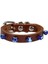 Cattie Boncuklu Deri Küçük Irk Köpek ve Kedi Boyun Tasması Xsmall Kahverengi 1X12-16 cm 1