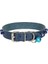Cattie Boncuklu Deri Küçük Irk Köpek ve Kedi Boyun Tasması Xlarge Royal Mavi 1.5X26-30 cm 2