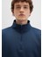 Yarı Fermuarlı Lacivert Basic Sweatshirt 0S10278-70490 5
