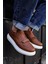 Flatline Premium Erkek Sneakers Taba 1