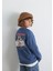 Baskılı Mavi Sweatshirt 6S10128-86702 6