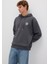 Mvjns Logo Baskılı Kapüşonlu Antrasit Sweatshirt 0611786-80106 2