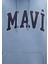 Mavi Logo Baskılı Mavi Kapüşonlu Sweatshirt 067149-86998 8