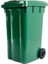 SY-6511 Eko Tekerlekli Kapaklı Plastik Çöp Konteyneri 240 Lt Yeşil 4