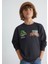 Minecraft Baskılı Antrasit Sweatshirt 6S10129-70087 1