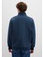 Yarı Fermuarlı Lacivert Basic Sweatshirt 0S10278-70490 4