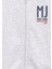 Mj Baskılı Kapüşonlu Gri Sweatshirt 6S10138-88467 6