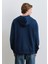 Fermuarlı Kapüşonlu Lacivert Sweatshirt 0S10392-89353 3