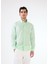 Yeşil Erkek Regular Fit Düz Brent Düğmeli Yaka Uzun Kol Gömlek - 102194 6