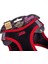 Doggie Havalı Dokuma Neon Küçük Irk Köpek Göğüs Tasması Small Kırmızı 32-38 cm 3