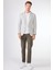 Haki Erkek Slim Fit Armürlü Mono Yaka Ceket 8