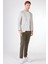 Haki Erkek Slim Fit Armürlü Mono Yaka Ceket 9