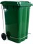 SY-6512 Pedallı Tekerlekli Kapaklı Çöp Konteyneri 240 Lt Yeşil 4