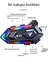 Y20 Motor Kurye Kask Kulaklık Rgb Modlu Bluetooth Motosiklet Kulaklık 5.3 Bluetooth Interkom 2