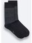 Erkek Siyah Bambu Desenli Soket Çorap A52Y8501 2