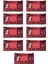 9 Paket Red Rose Islak Havlu Mendil 90 Adet Kapaklı Gül Kokulu 1