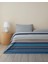 Line Motion Kolay Ütülenir Tek Kişilik Nevresim Takımı 160X220 cm Lacivert - Bej 1