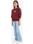 Kız Çocuk Relax Fit Bisiklet Yaka Baskılı İçi Yumuşak Tüylü Sweatshirt E6779A825WN 2