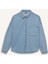 Oversize Geniş Kalıp Jean Uzun Kollu Gömlek F0382AX25AU 7