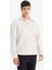 Regular Fit Polo Yaka Yarım Fermuarlı Fitilli Kadife Sweatshirt E9410AX25AU 4