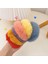2'li Yumuşak Tüylü Renkli Peluş Simit Toka - Peluş Scrunchie Lastikli Saç Tokası Renk-4 2