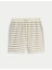 Saf Pamuklu Çizgili Şort 1